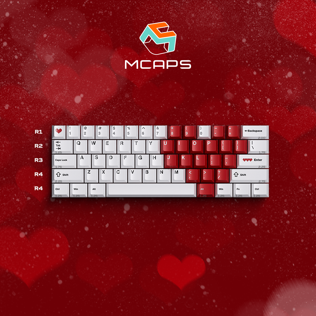 Zoom64 MCap Aluminum Keycaps – Candy Red Edition – Keydom AU
