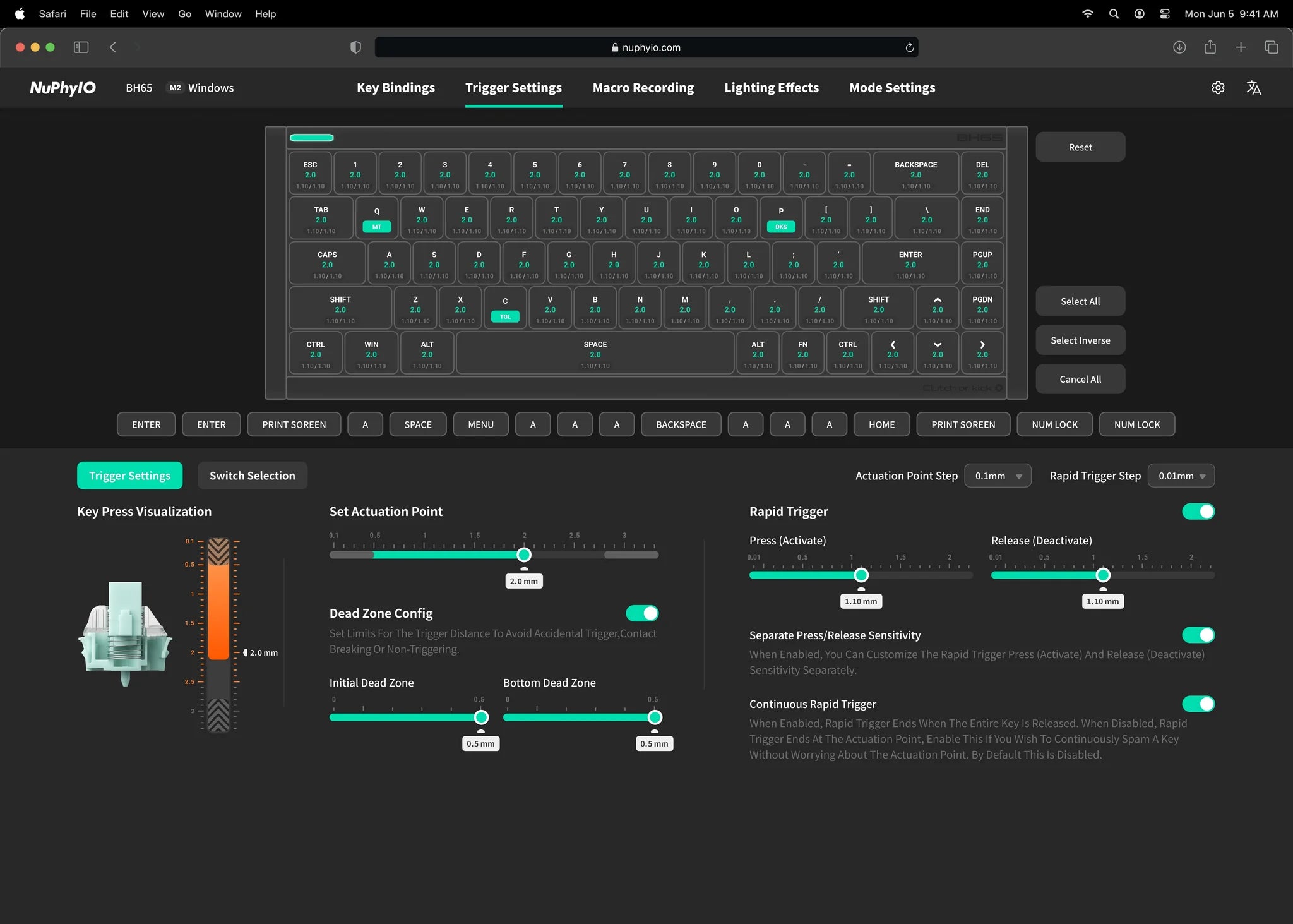 Software interface